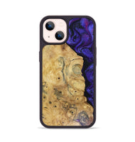 iPhone 14 Wood Phone Case - Adriane (Purple, 816080)