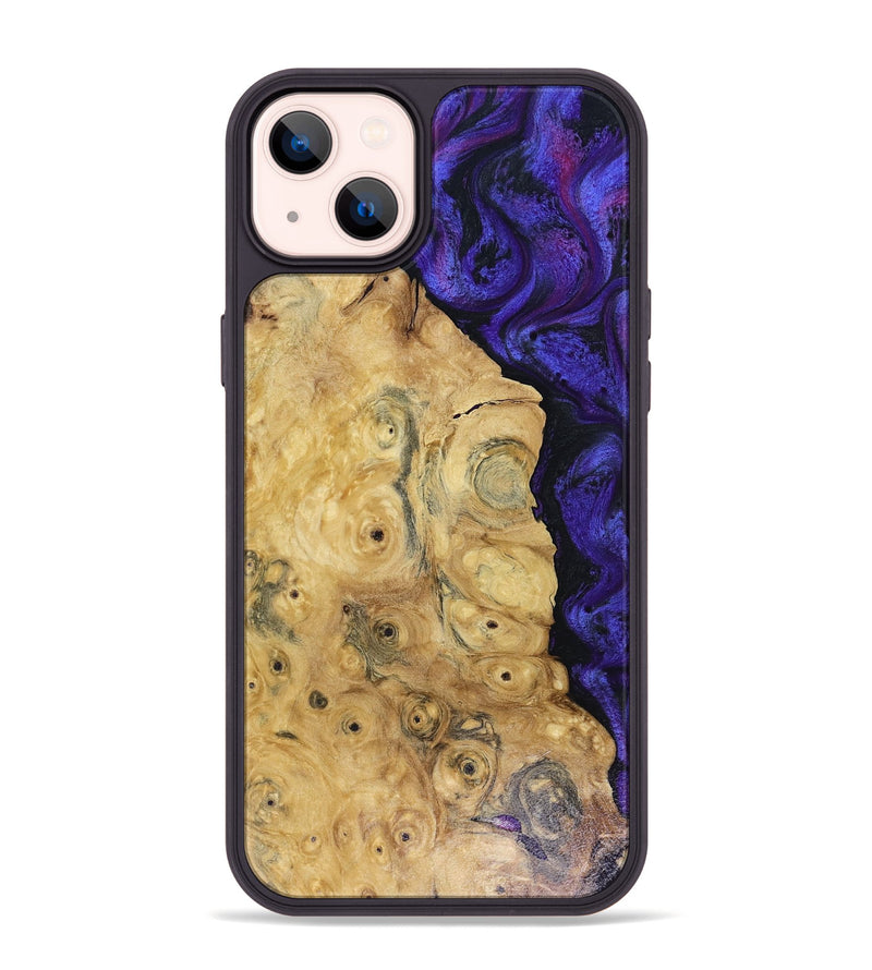 iPhone 14 Plus Wood Phone Case - Adriane (Purple, 816080)