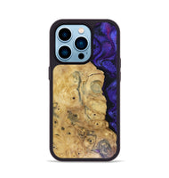 iPhone 14 Pro Wood Phone Case - Adriane (Purple, 816080)