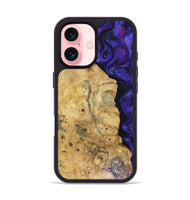 iPhone 16 Wood Phone Case - Adriane (Purple, 816080)