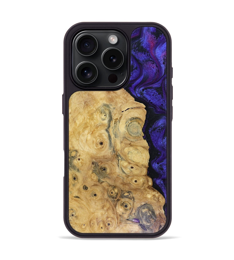 iPhone 16 Pro Wood Phone Case - Adriane (Purple, 816080)