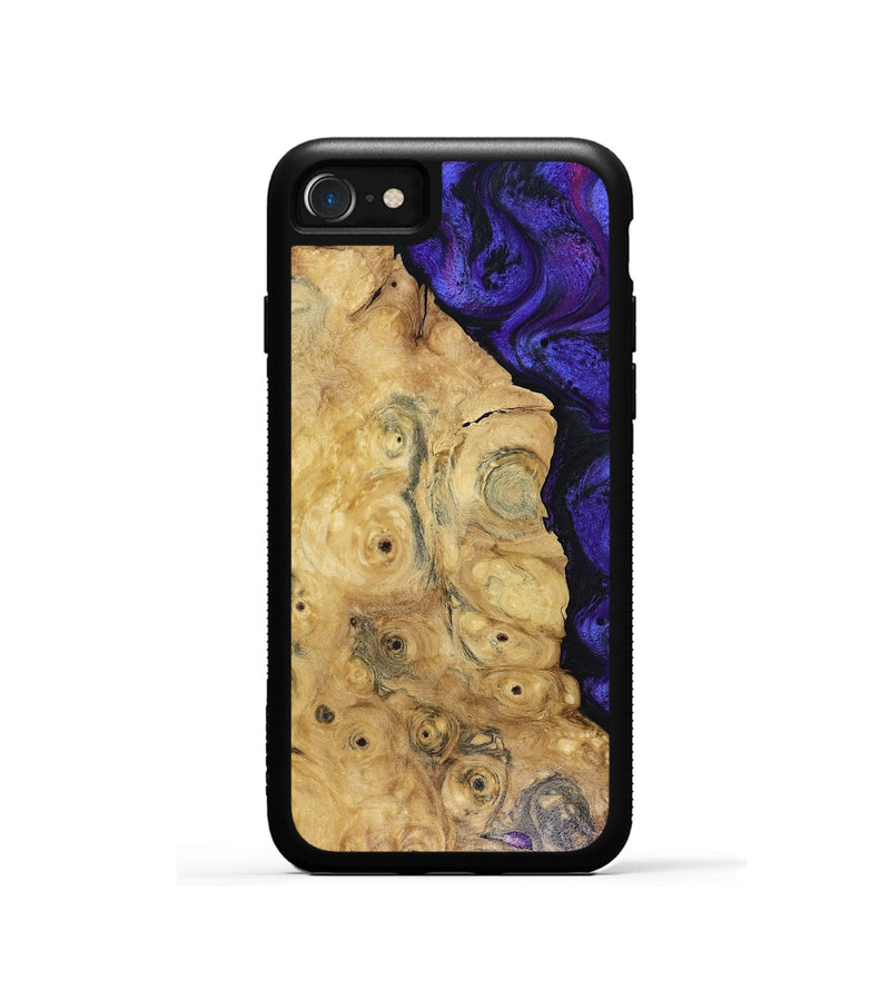 iPhone SE Wood Phone Case - Adriane (Purple, 816080)