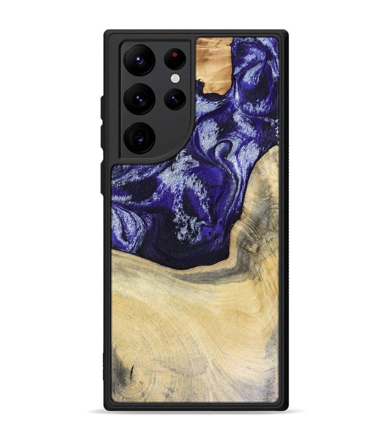 Galaxy S22 Ultra Wood Phone Case - Romina (Purple, 816081)