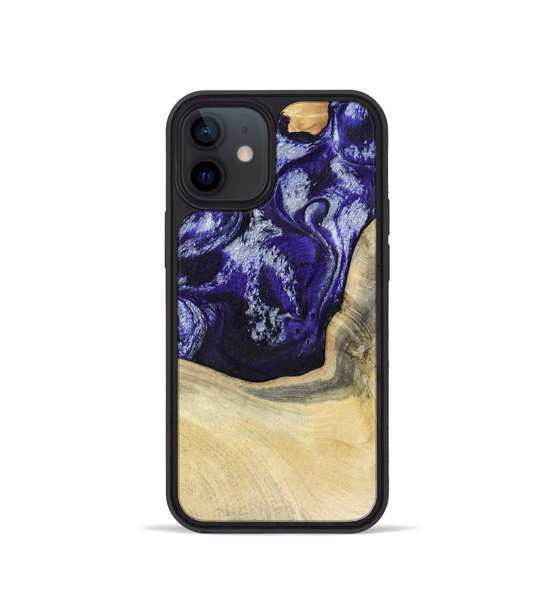 iPhone 12 mini Wood Phone Case - Romina (Purple, 816081)