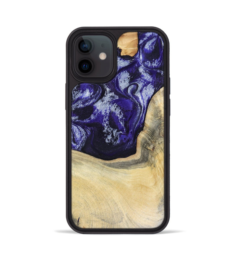 iPhone 12 Wood Phone Case - Romina (Purple, 816081)