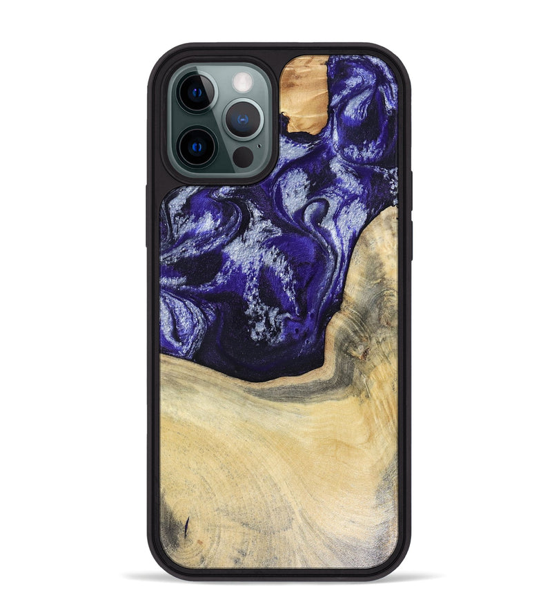 iPhone 12 Pro Max Wood Phone Case - Romina (Purple, 816081)