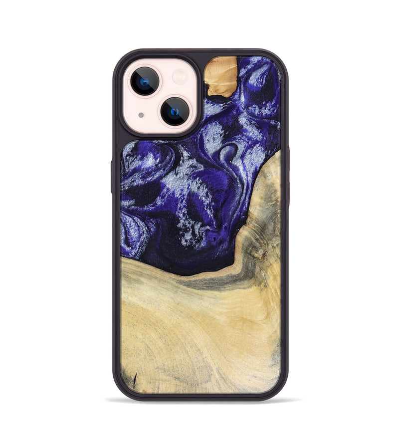 iPhone 14 Wood Phone Case - Romina (Purple, 816081)