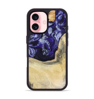 iPhone 16 Wood Phone Case - Romina (Purple, 816081)