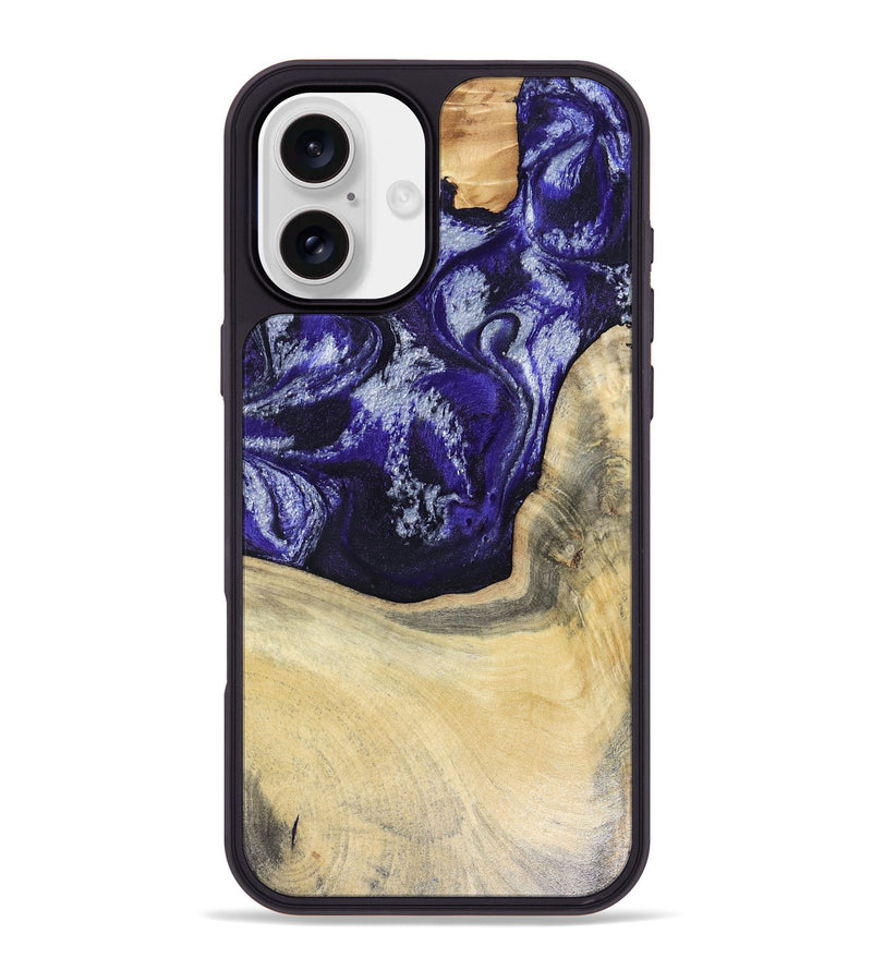 iPhone 16 Plus Wood Phone Case - Romina (Purple, 816081)
