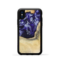 iPhone Xs Wood Phone Case - Romina (Purple, 816081)