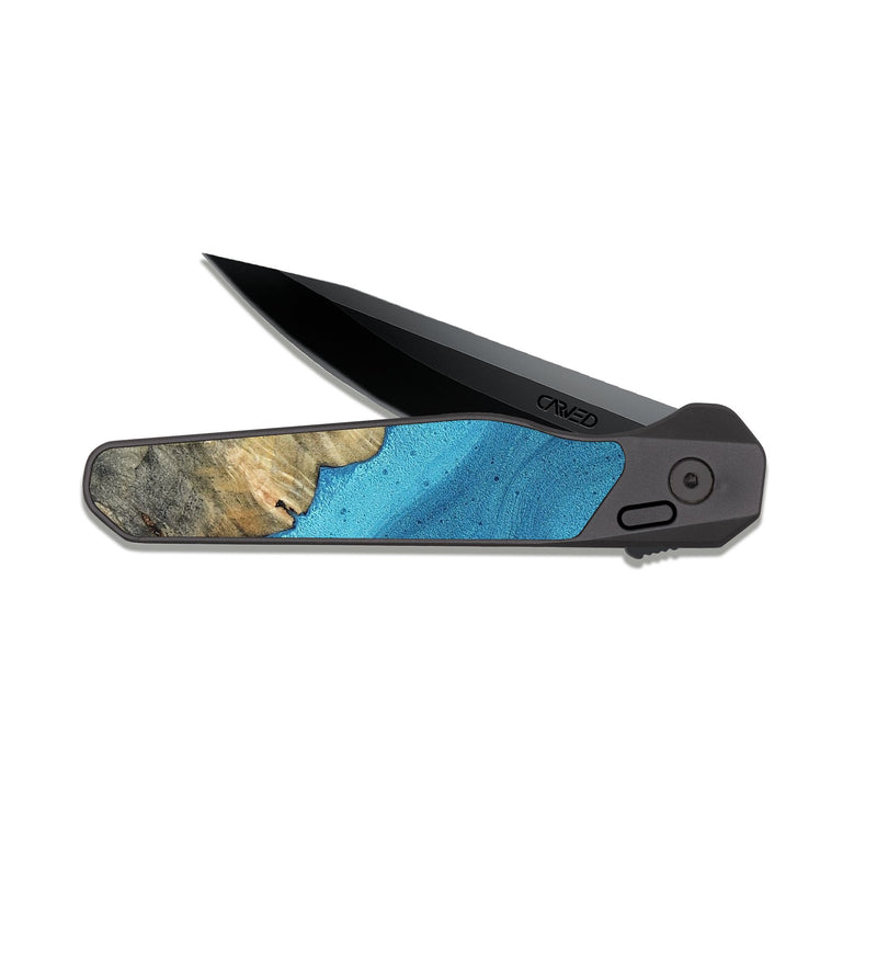 EDC Dark Slate Wood Pocket Knife - Jaelyn (The Lab, 816085)