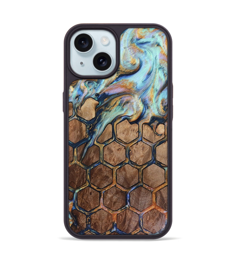 iPhone 15 Wood Phone Case - Denny (Pattern, 816088)