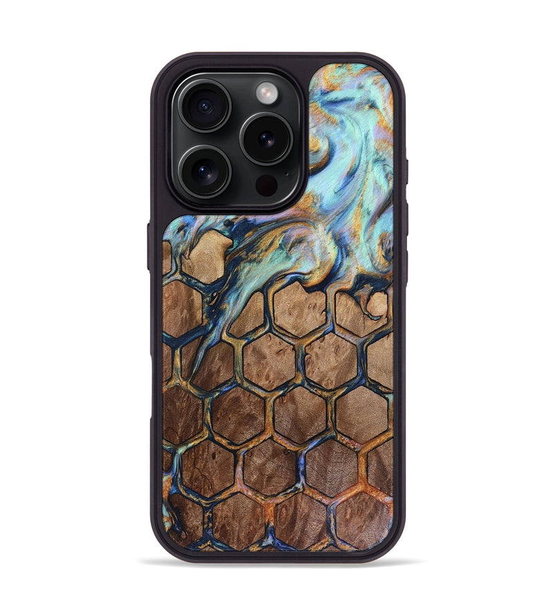 iPhone 16 Pro Wood Phone Case - Denny (Pattern, 816088)
