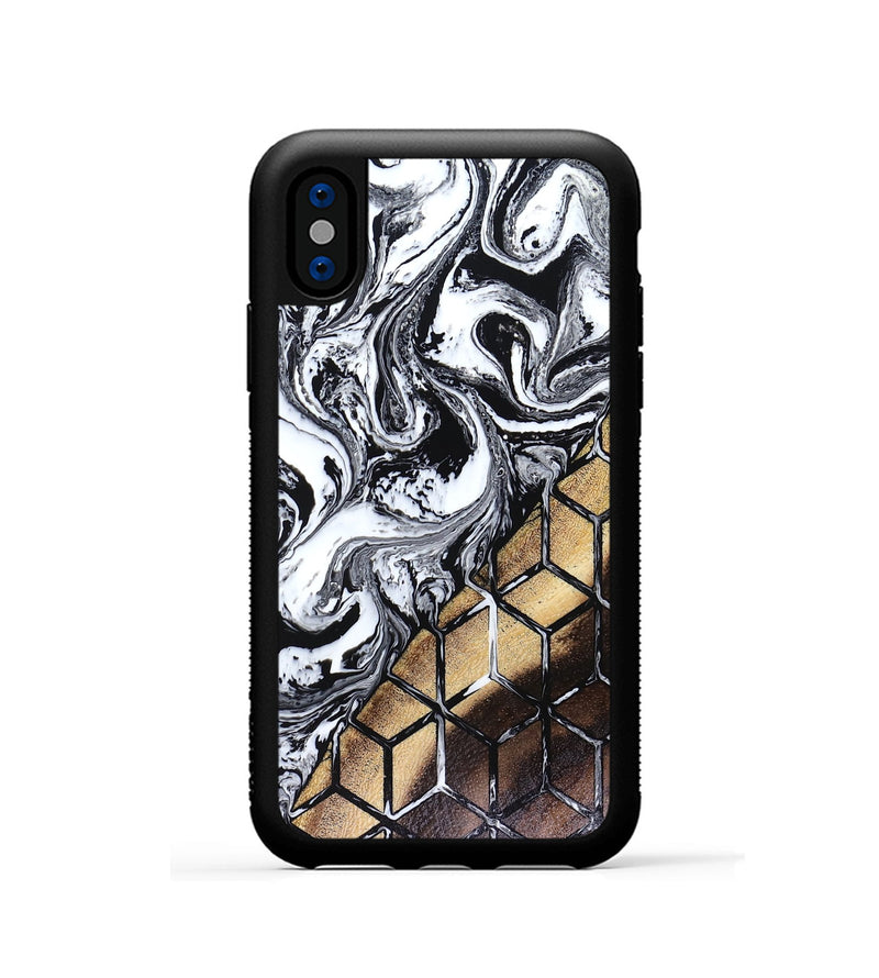 iPhone Xs Wood Phone Case - Myles (Pattern, 816091)