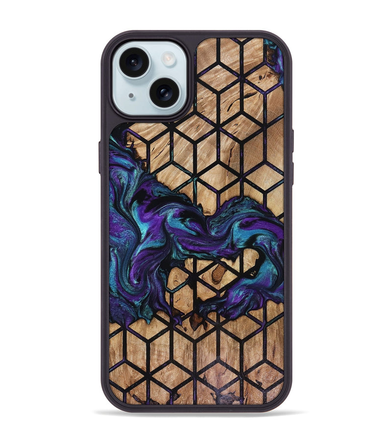 iPhone 15 Plus Wood Phone Case - Lamar (Pattern, 816094)