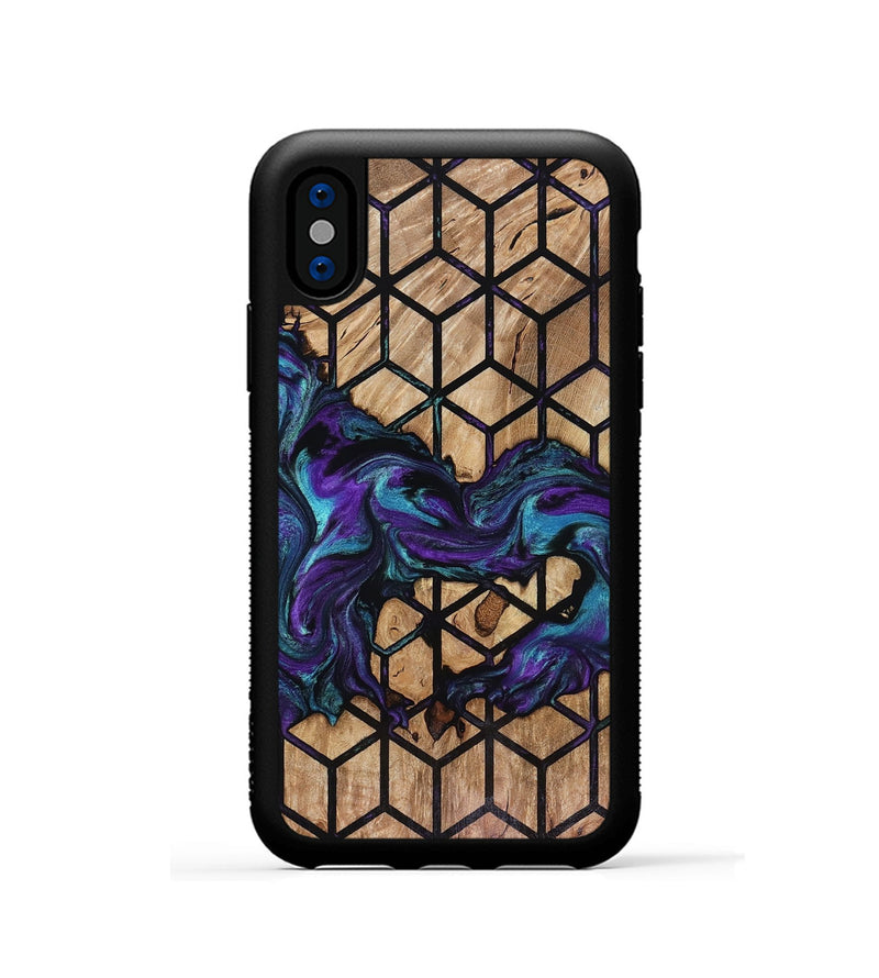 iPhone Xs Wood Phone Case - Lamar (Pattern, 816094)