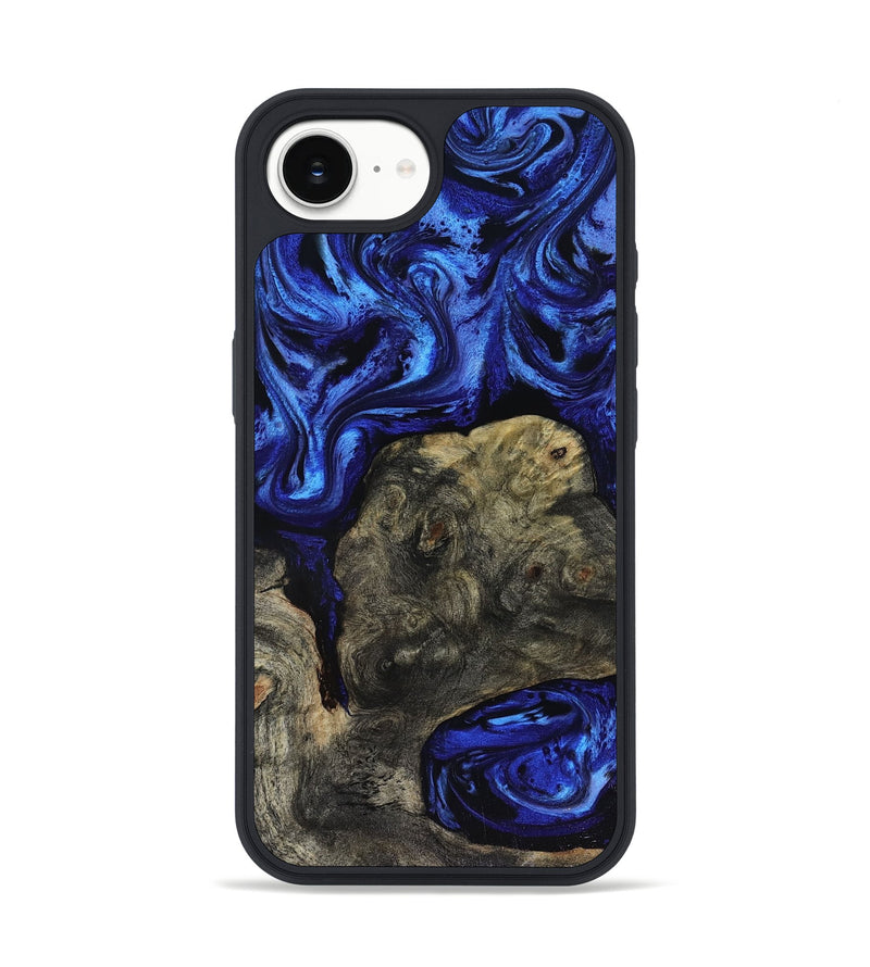 iPhone 17e Wood Phone Case - Arsenio (Blue, 816102)