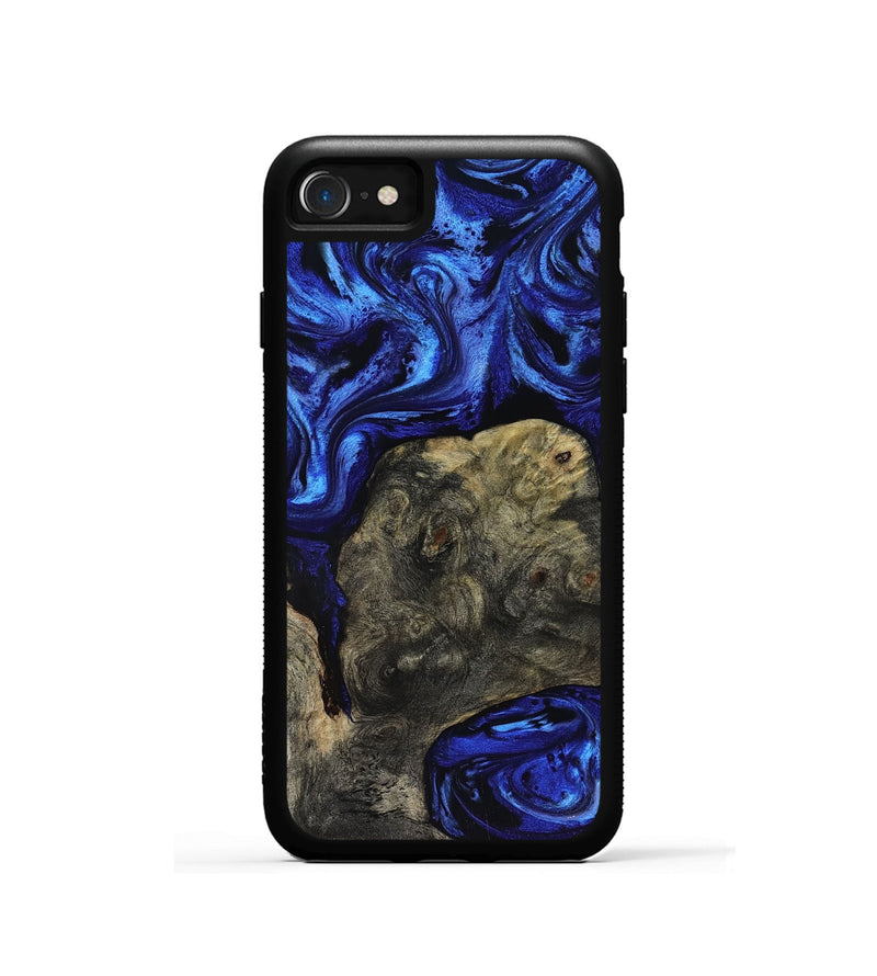 iPhone SE Wood Phone Case - Arsenio (Blue, 816102)