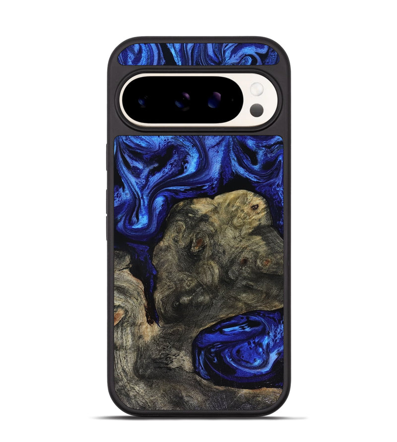 Pixel 9 Wood Phone Case - Arsenio (Blue, 816102)