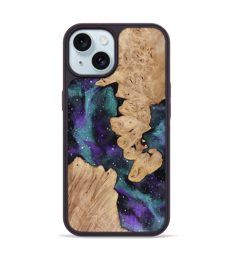 iPhone 15 Wood Phone Case - Krystal (Cosmos, 816106)