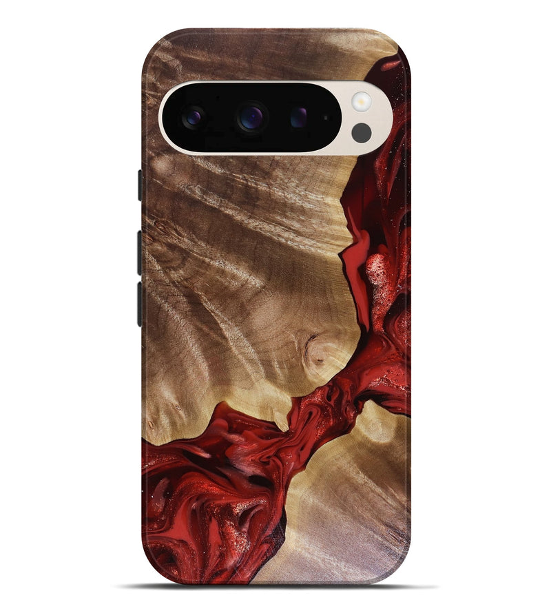 Pixel 10 Pro XL Wood Live Edge Phone Case - Elmore (Red, 816124)