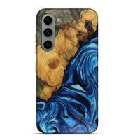 Galaxy S23 Plus Wood Live Edge Phone Case - Louise (Blue, 816128)