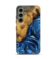 Galaxy S24 Wood Live Edge Phone Case - Louise (Blue, 816128)