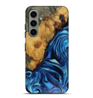 Galaxy S24 Plus Wood Live Edge Phone Case - Louise (Blue, 816128)