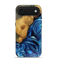 iPhone 17 Air Wood Live Edge Phone Case - Louise (Blue, 816128)