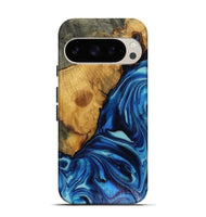 Pixel 10 Wood Live Edge Phone Case - Louise (Blue, 816128)
