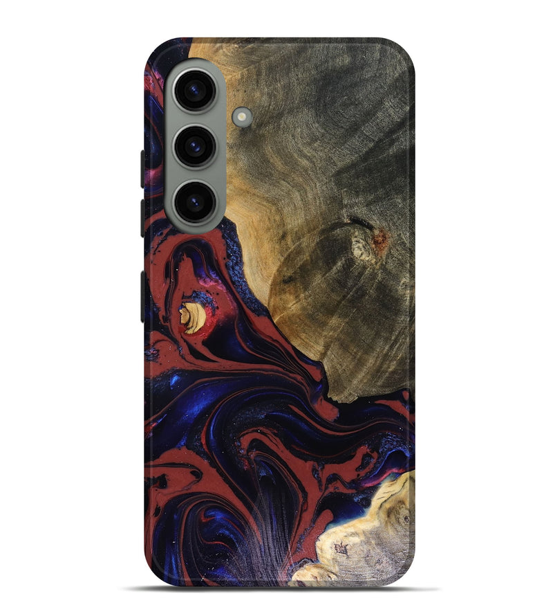 Galaxy S24 Plus Wood Live Edge Phone Case - Louie (Red, 816129)