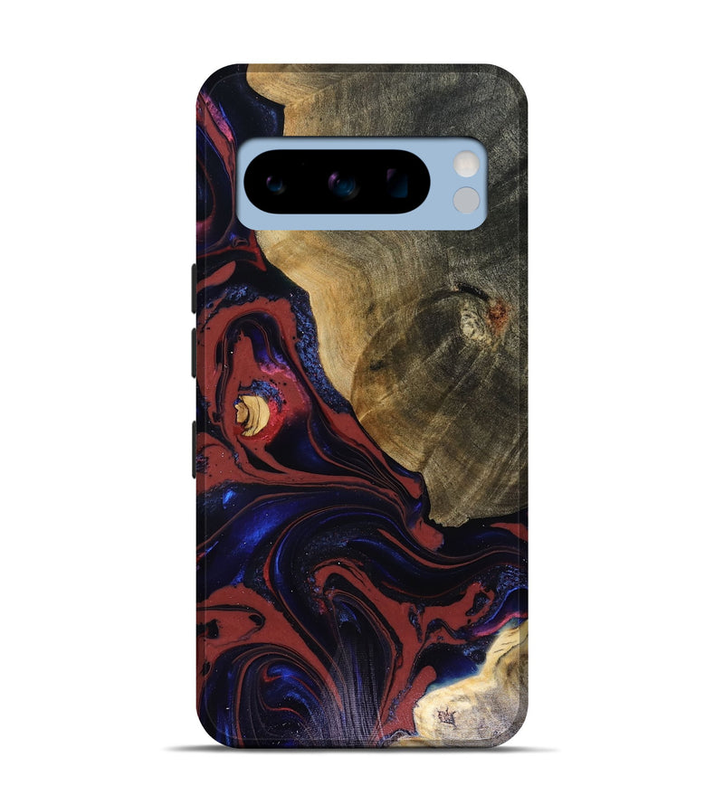 Pixel 8 Pro Wood Live Edge Phone Case - Louie (Red, 816129)