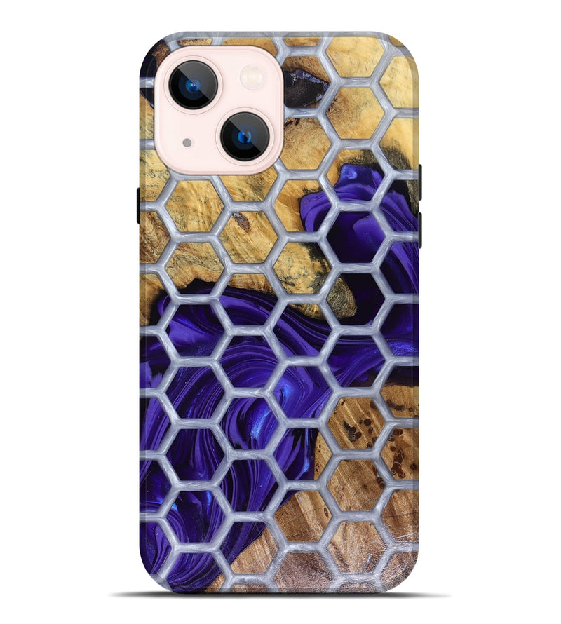 iPhone 14 Plus Wood Live Edge Phone Case - Halie (Pattern, 816133)