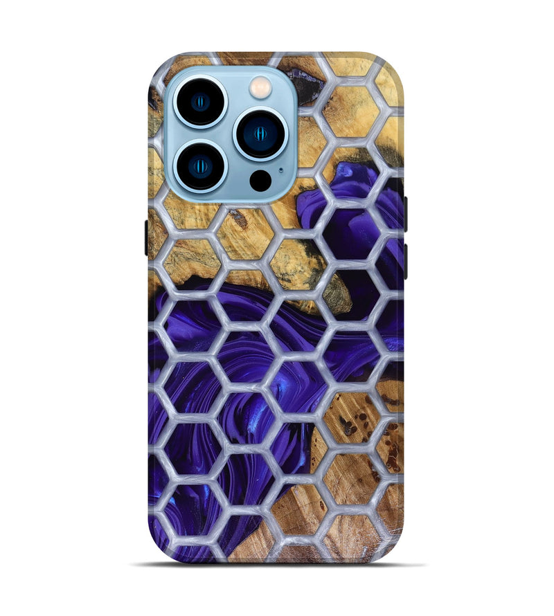 iPhone 14 Pro Wood Live Edge Phone Case - Halie (Pattern, 816133)