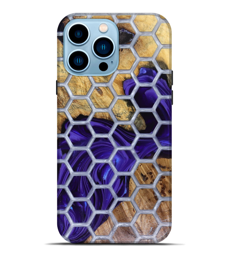 iPhone 14 Pro Max Wood Live Edge Phone Case - Halie (Pattern, 816133)