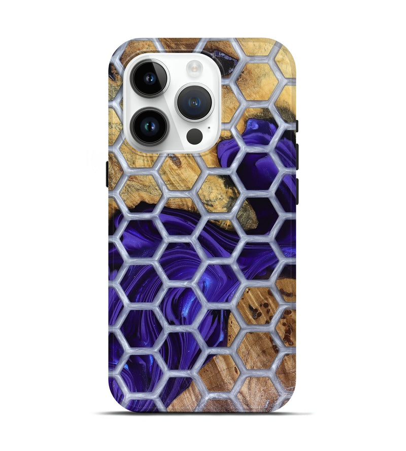 iPhone 15 Pro Wood Live Edge Phone Case - Halie (Pattern, 816133)