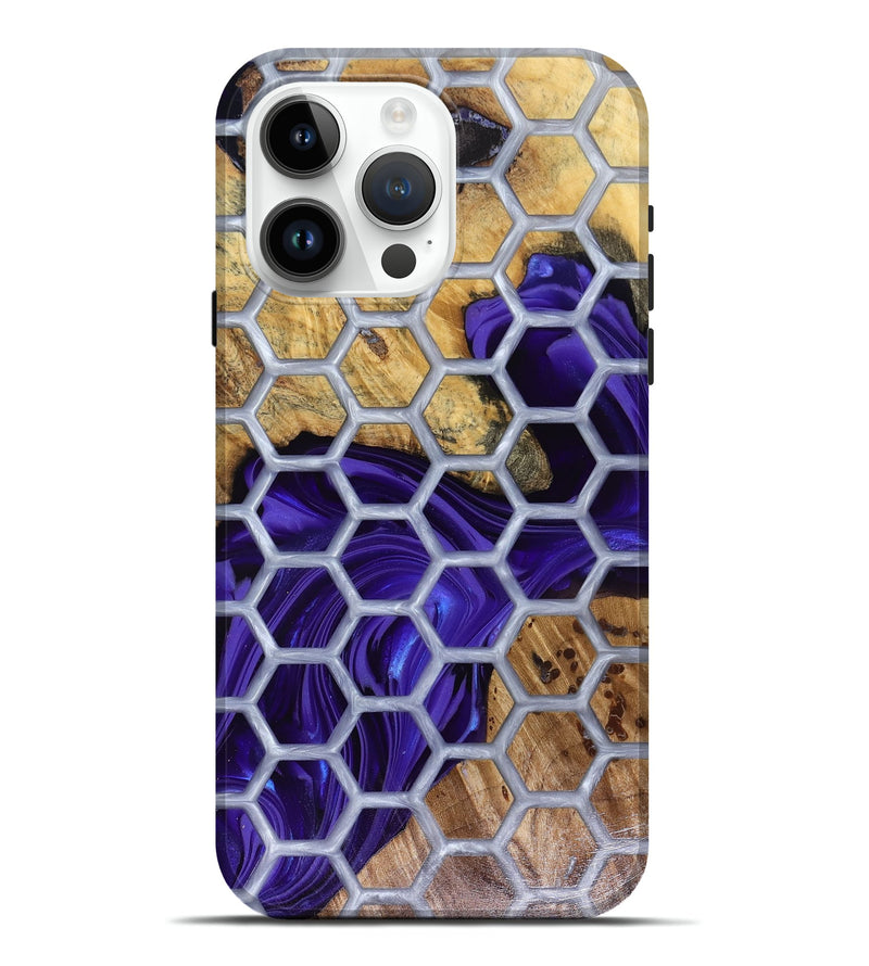 iPhone 15 Pro Max Wood Live Edge Phone Case - Halie (Pattern, 816133)