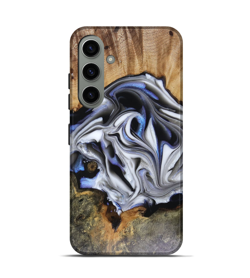 Galaxy S24 Wood Live Edge Phone Case - Janette (Blue, 816134)