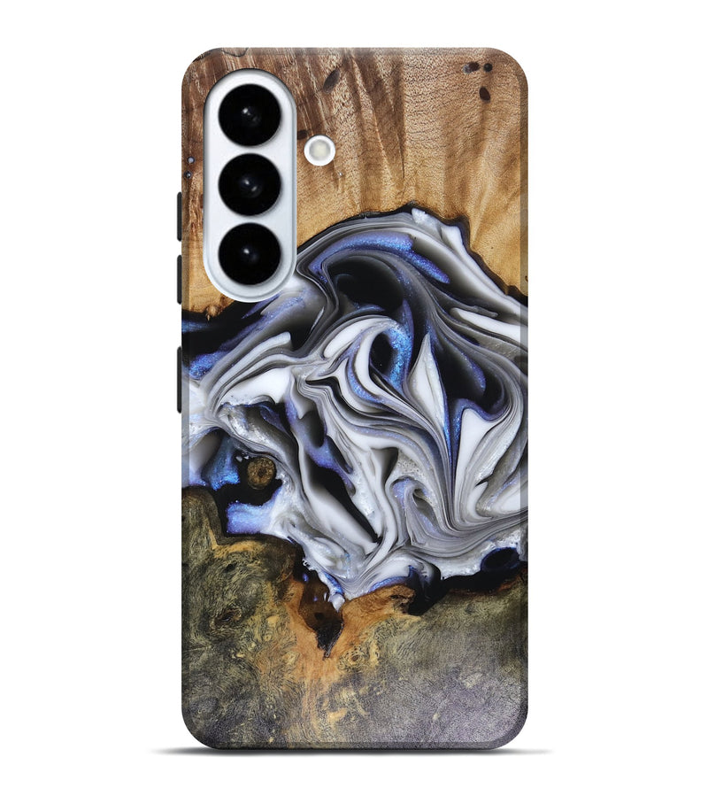 Galaxy S26 Plus Wood Live Edge Phone Case - Janette (Blue, 816134)