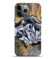 iPhone 13 Pro Max Wood Live Edge Phone Case - Janette (Blue, 816134)