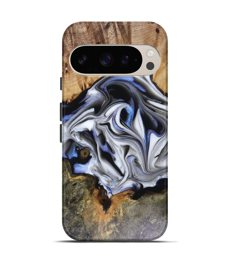 Pixel 10 Pro Wood Live Edge Phone Case - Janette (Blue, 816134)