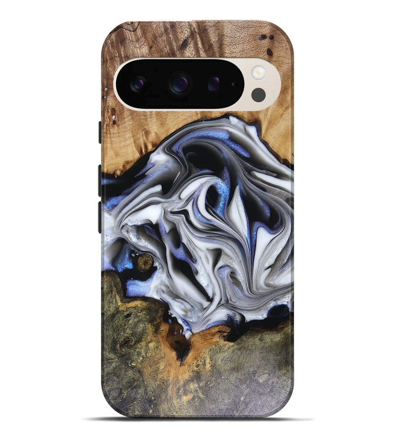 Pixel 10 Pro XL Wood Live Edge Phone Case - Janette (Blue, 816134)