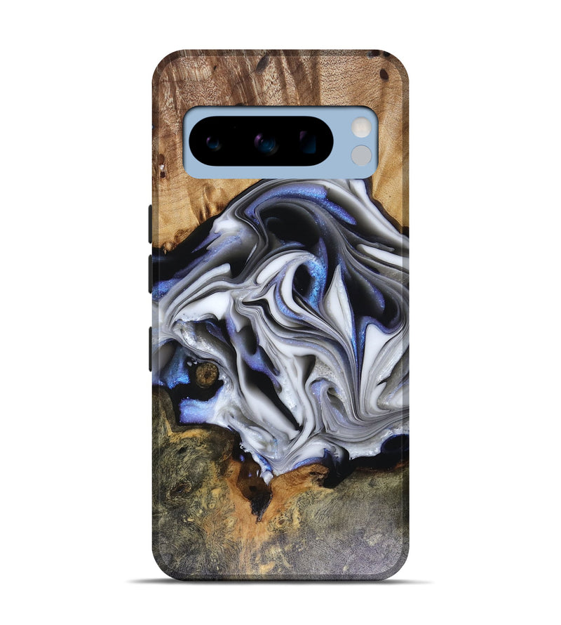 Pixel 8 Pro Wood Live Edge Phone Case - Janette (Blue, 816134)