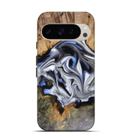 Pixel 9 Wood Live Edge Phone Case - Janette (Blue, 816134)