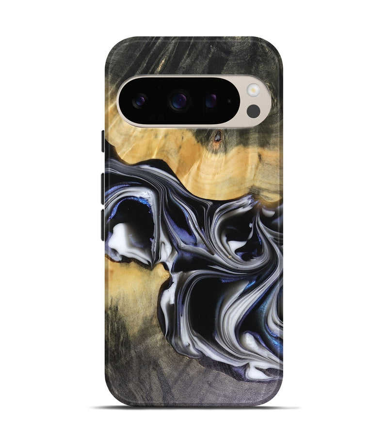 Pixel 10 Wood Live Edge Phone Case - Glynis (Black & White, 816135)