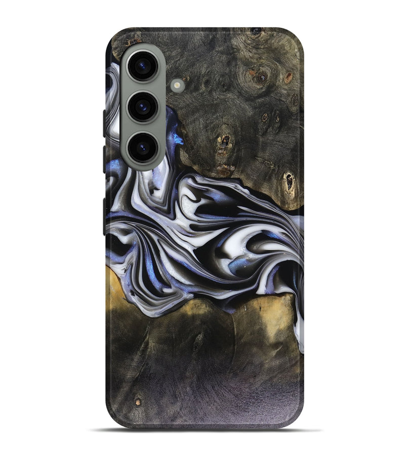 Galaxy S24 Plus Wood Live Edge Phone Case - Ace (Black & White, 816137)