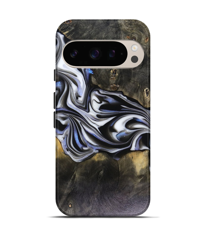 Pixel 10 Wood Live Edge Phone Case - Ace (Black & White, 816137)