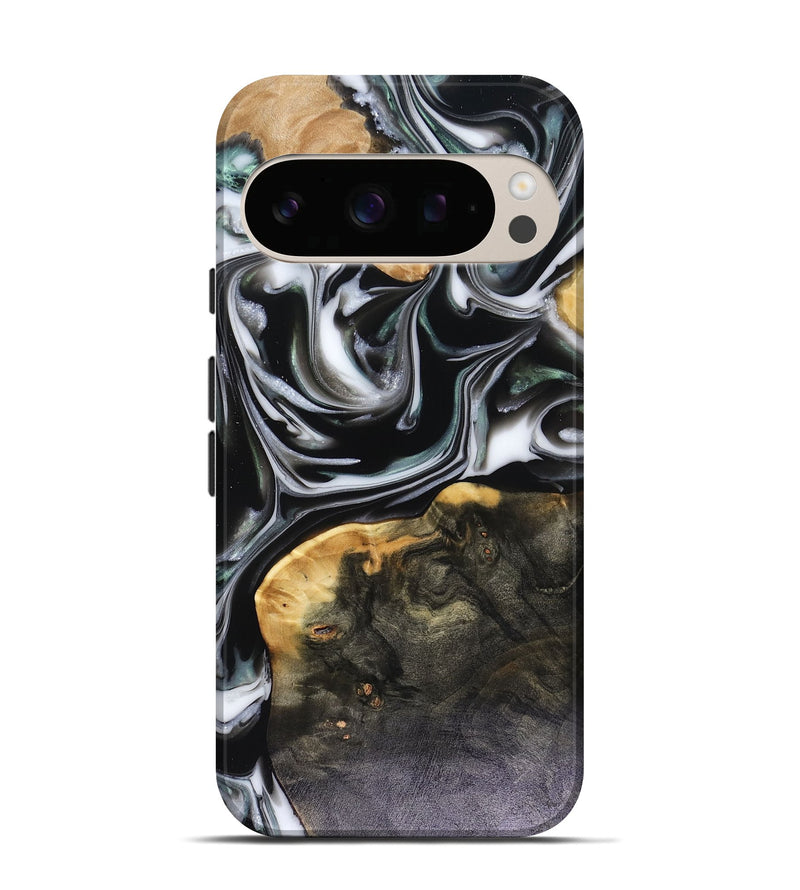 Pixel 10 Wood Live Edge Phone Case - Helena (Black & White, 816139)