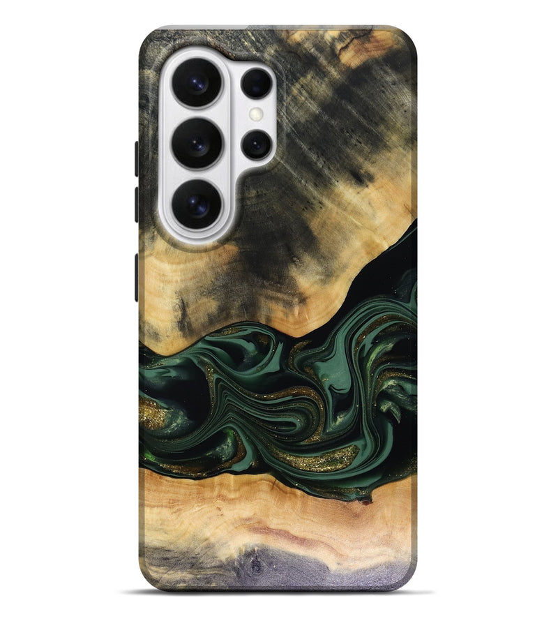 Galaxy S26 Ultra Wood Live Edge Phone Case - Ahmir (Green, 816140)