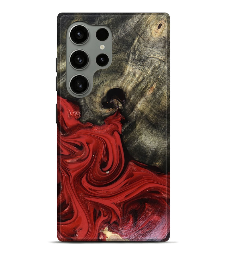 Galaxy S24 Ultra Wood Live Edge Phone Case - Jeramy (Red, 816142)